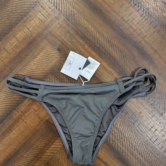 Strappy Bikini Bottom in Army Green NWT Medium - Picture 1 of 5